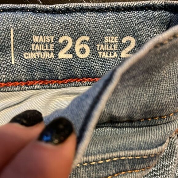 Tommy jeans, distressed, high-rise jeggings  size 26 - Picture 8 of 9